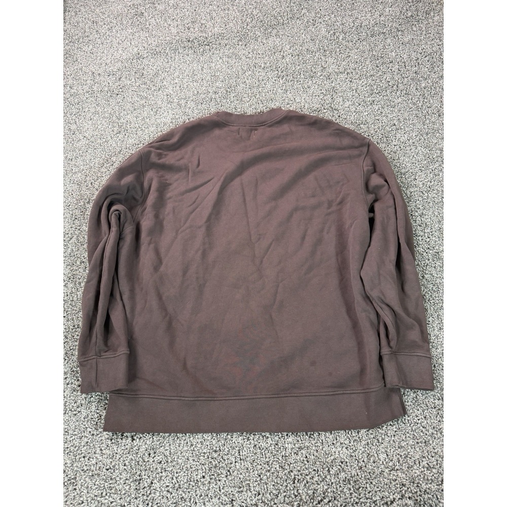 Mate The Label Pullover Sweatshirt Women's Size M/L Brown - Picture 2 of 10